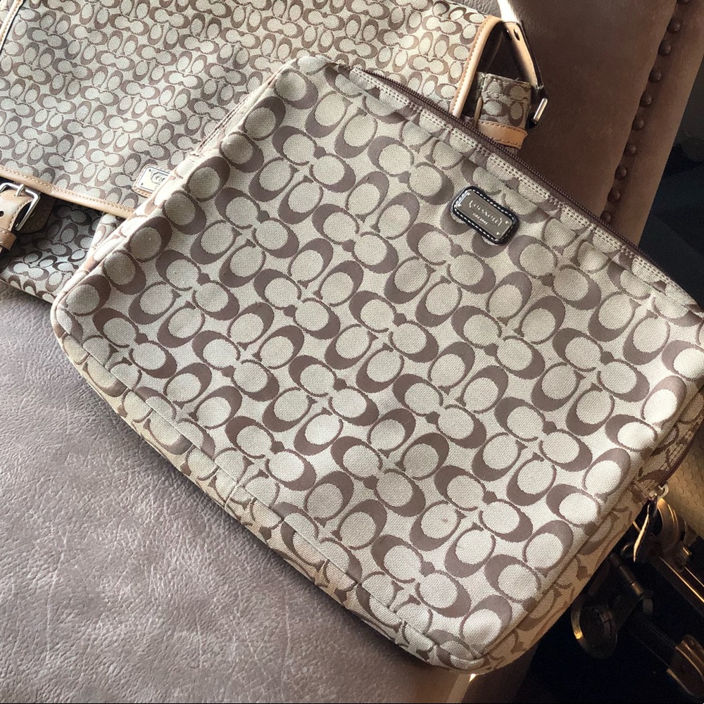 Coach laptop sleeve